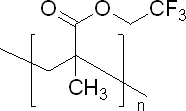 聚(2,2,2-三氟乙基甲基丙烯酸酯)结构式