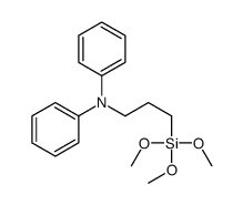 N-phenyl-N-(3-trimethoxysilylpropyl)aniline结构式