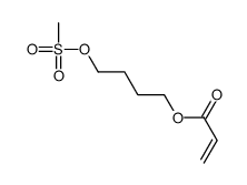 4-methylsulfonyloxybutyl prop-2-enoate结构式
