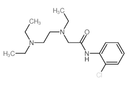 Acetamide,N-(2-chlorophenyl)-2-[[2-(diethylamino)ethyl]ethylamino]- Structure