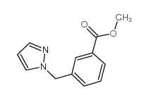 3-(1H-吡唑-1-甲基)苯甲酸甲酯结构式