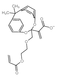 (1-methylethylidene)bis(4,1-phenyleneoxy-2,1-ethanediyloxy-2,1-ethanediyl) diacrylate Structure