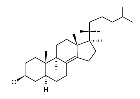 Δ8(14)-Cholestenol结构式