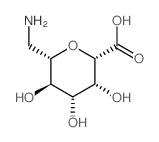 (2S,3R,4R,5R,6S)-6-(氨基甲基)-3,4,5-三羟基四氢-2H-吡喃-2-羧酸结构式