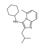 N-cyclohexyl-5-methyl-2-(2-methylpropyl)imidazo[1,2-a]pyridin-3-amine结构式