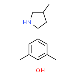 Phenol, 2,6-dimethyl-4-(4-methyl-2-pyrrolidinyl)- (9CI) Structure