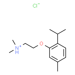 2-[2-(isopropyl)-5-methylphenoxy]ethyl(dimethyl)ammonium chloride结构式