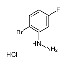 (2-BROMO-5-FLUOROPHENYL)HYDRAZINEHYDROCHLORIDE Structure