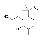 9-methoxy-5,9-dimethyldecane-1,4-diol Structure