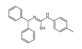 1-benzhydryl-3-(4-methylphenyl)thiourea Structure