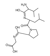 2-[[(2S)-1-[(2S)-2-[[(2S)-2-amino-3-methylbutanoyl]amino]-4-methylpentanoyl]pyrrolidine-2-carbonyl]amino]acetic acid Structure