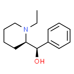 2-Piperidinemethanol,1-ethyl-alpha-phenyl-,(alphaR,2R)-rel-(9CI)结构式