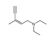 N,N-diethyl-3-methylpent-2-en-4-yn-1-amine结构式