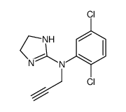 N-(2,5-dichlorophenyl)-N-prop-2-ynyl-4,5-dihydro-1H-imidazol-2-amine结构式