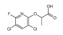2-(3,5-dichloro-6-fluoropyridin-2-yl)oxypropanoic acid结构式