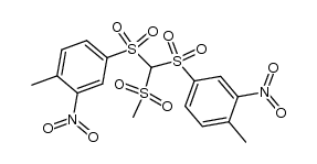 Methylsulfonyl-bis-(3-nitro-p-tolylsulfonyl)-methan Structure