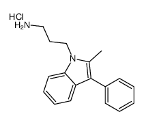 3-(2-methyl-3-phenylindol-1-yl)propan-1-amine,hydrochloride Structure