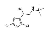 2-叔丁基氨基-1-(3,5-二氯-2-噻吩)乙醇结构式