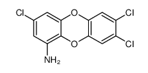 1-氨基-3,7,8-三氯二苯并-4-二噁英结构式