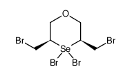 1,1-Dibromo-2,6-bis(bromomethyl)-1,4-selenoxan结构式