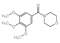 曲美托嗪，三甲氧啉结构式