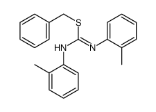 benzyl N,N'-bis(2-methylphenyl)carbamimidothioate结构式