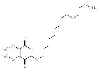 1,4-Benzoquinone, 2,3-dimethoxy-5-(tetradecylthio)-结构式
