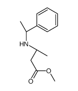 Methyl (3S)-3-{[(1R)-1-phenylethyl]amino}butanoate结构式