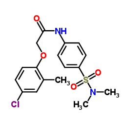 2-(4-Chloro-2-methylphenoxy)-N-[4-(dimethylsulfamoyl)phenyl]acetamide Structure
