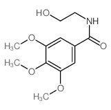 N-(2-hydroxyethyl)-3,4,5-trimethoxybenzamide结构式