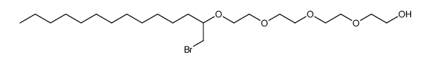 13-(bromomethyl)-3,6,9,12-tetraoxapentacosan-1-ol Structure