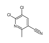 5,6-dichloro-2-methylpyridine-3-carbonitrile结构式