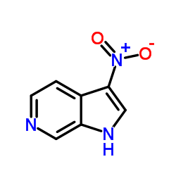 3-硝基-1H-吡咯并[2,3-c]吡啶结构式