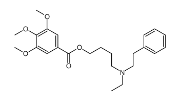 3,4,5-Trimethoxybenzoic acid 4-[ethyl(phenethyl)amino]butyl ester structure