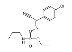 (1E)-4-chloro-N-[ethoxy(propylamino)phosphoryl]oxybenzenecarboximidoyl cyanide结构式