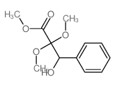 methyl 3-hydroxy-2,2-dimethoxy-3-phenyl-propanoate结构式
