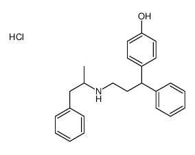 4-[1-phenyl-3-(1-phenylpropan-2-ylamino)propyl]phenol,hydrochloride结构式