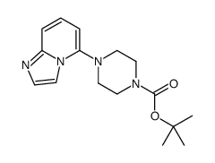 TERT-BUTYL 4-(IMIDAZO[1,2-A]PYRIDIN-5-YL)PIPERAZINE-1-CARBOXYLATE structure