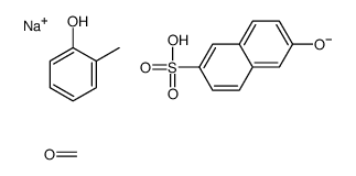 6-羟基-2-萘磺酸、甲醛、甲酚的聚合物钠盐结构式