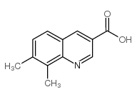 7,8-二甲基喹啉-3-羧酸结构式