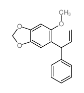 6-methoxy-5-(1-phenylprop-2-enyl)benzo[1,3]dioxole结构式