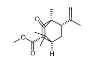 (-)-(1S,2R,4S,8S)-8-isopropenyl-4,6,6-trimethyl-5-oxobicyclo[2.2.2]octane-2-carboxylic acid methyl ester Structure