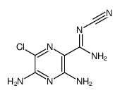 Nα-cyano-3,5-diamino-6-chloropyrazine-2-carboxamide hydrochloride Structure