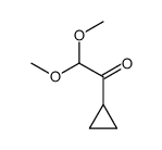 1-cyclopropyl-2,2-dimethoxyethanone结构式