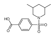 4-(3,5-DIMETHYL-PIPERIDINE-1-SULFONYL)-BENZOIC ACID Structure