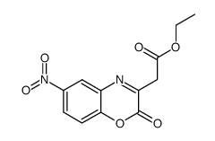 ETHYL 2-(6-NITRO-2-OXO-2H-BENZO[B][1,4]OXAZIN-3-YL)ACETATE Structure
