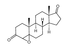 4,5-epoxyandrostane-3,17-dione结构式
