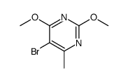 5-bromo-2,4-dimethoxy-6-methylpyrimidine结构式