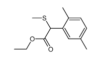 ethyl α-methylthio-2,4-dimethylphenylacetate结构式