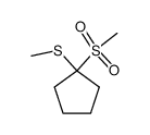 methyl(1-(methylsulfonyl)cyclopentyl)sulfane Structure